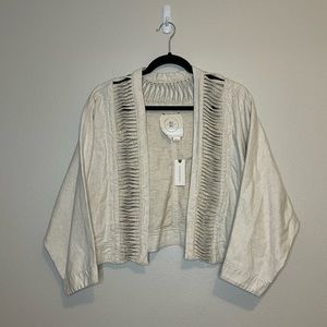 Anthropologie Hei Hei linen blend jacket size M/L